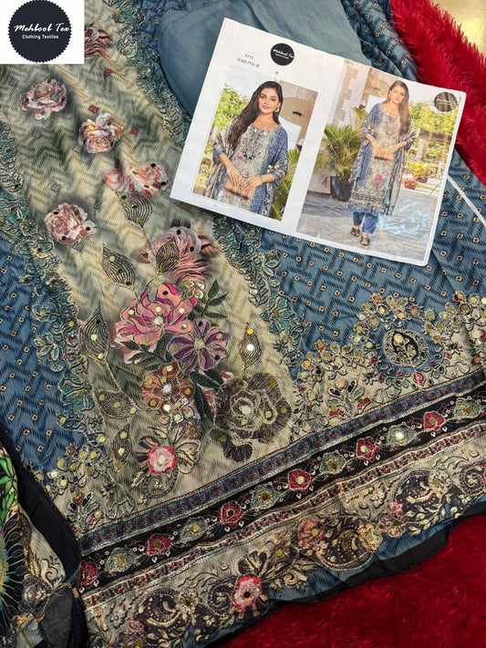 1713B Mehboob Tex Pure Viscose Pakistani Salwar Suits