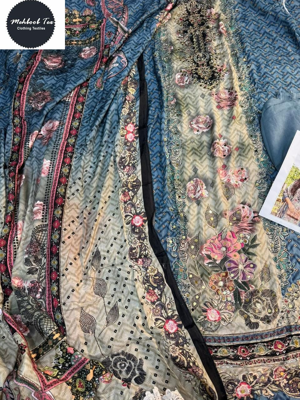 1713D Mehboob Tex Pure Viscose Pakistani Salwar Suits