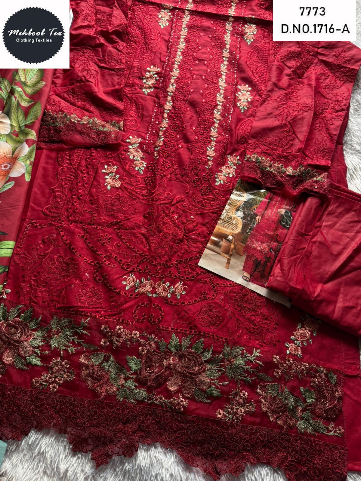 1716-A Mehboob Tex Pure Cotton Pakistani Salwar Suits