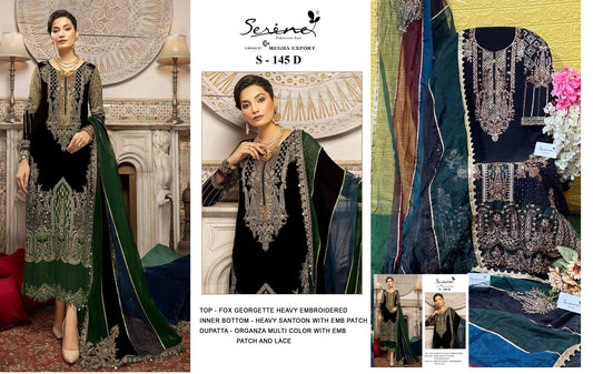S-145-D Serine Pakistani Salwar Suits