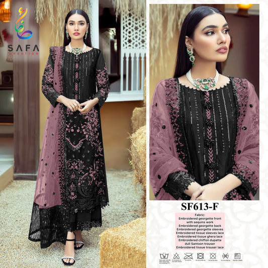 613-F Safa Creation Pakistani Readymade Suits