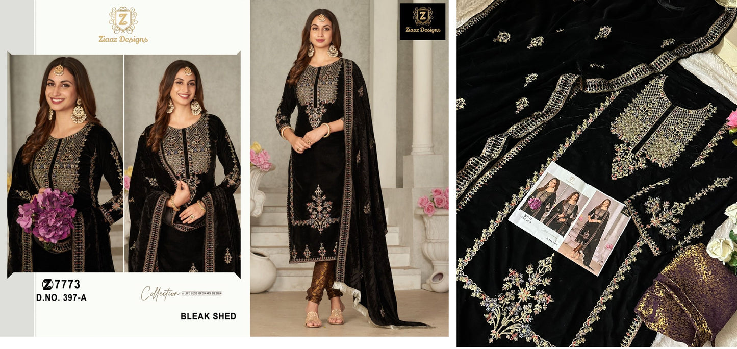 397A Ziaaz Designs Pakistani Salwar Suits