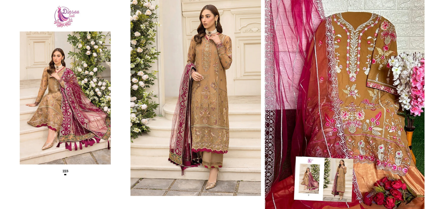 223 Dinsaa Suit Pakistani Salwar Suits