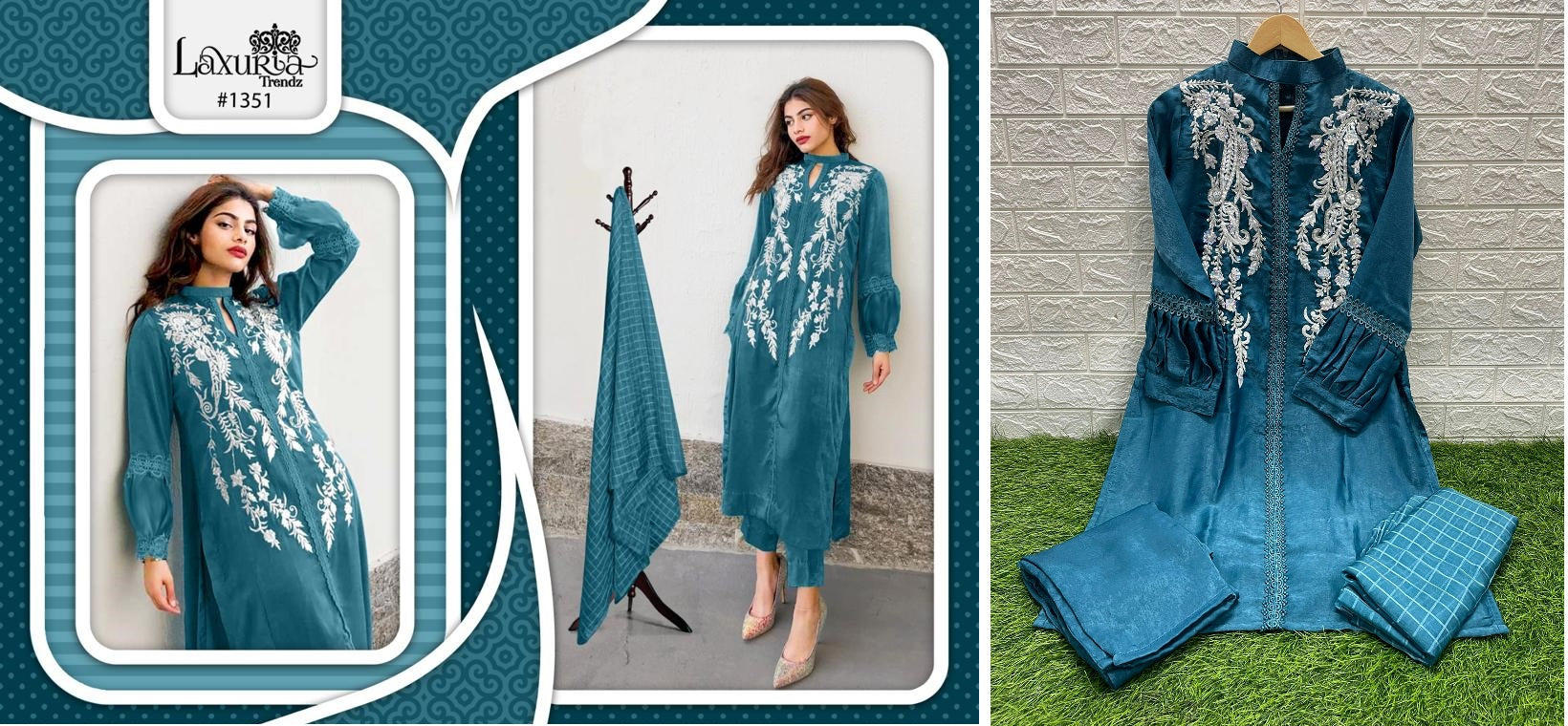 1351 Laxuria Trendz Pakistani Readymade Suits