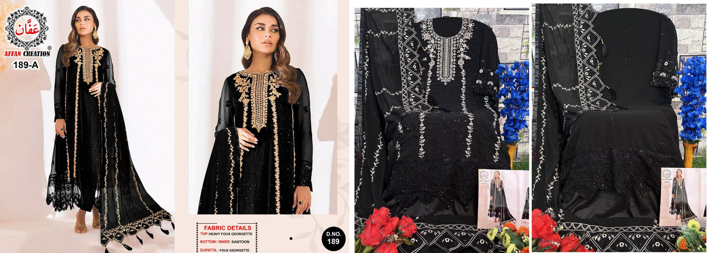 189A Affan Creation Pakistani Salwar Suits