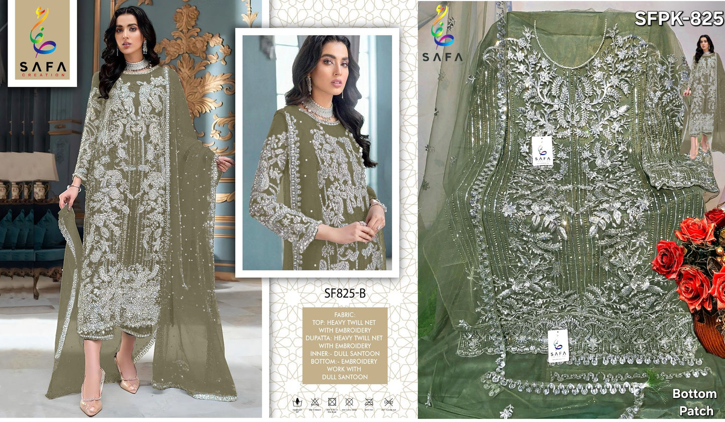 825B Safa Creation Pakistani Salwar Suits
