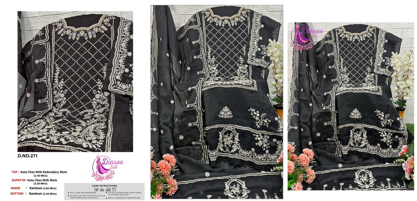 271 Dinsaa Suit Pakistani Salwar Suits