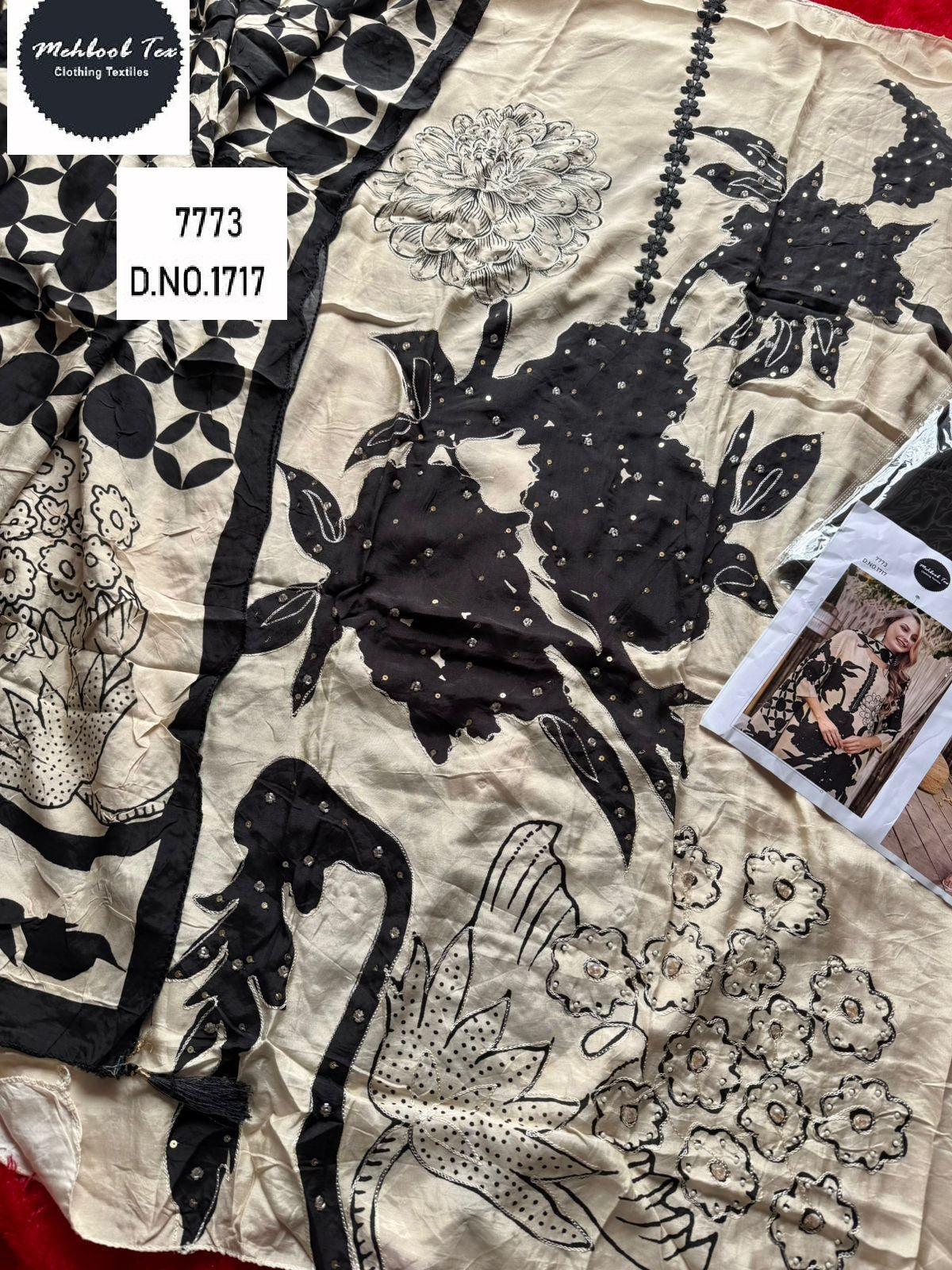 1717 Mehboob Tex Printed Karachi Unstitched Suits