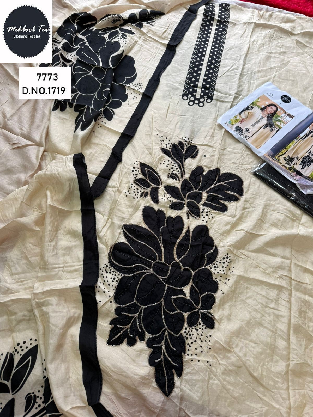 1719 Mehboob Tex Viscose Karachi Unstitched Suits