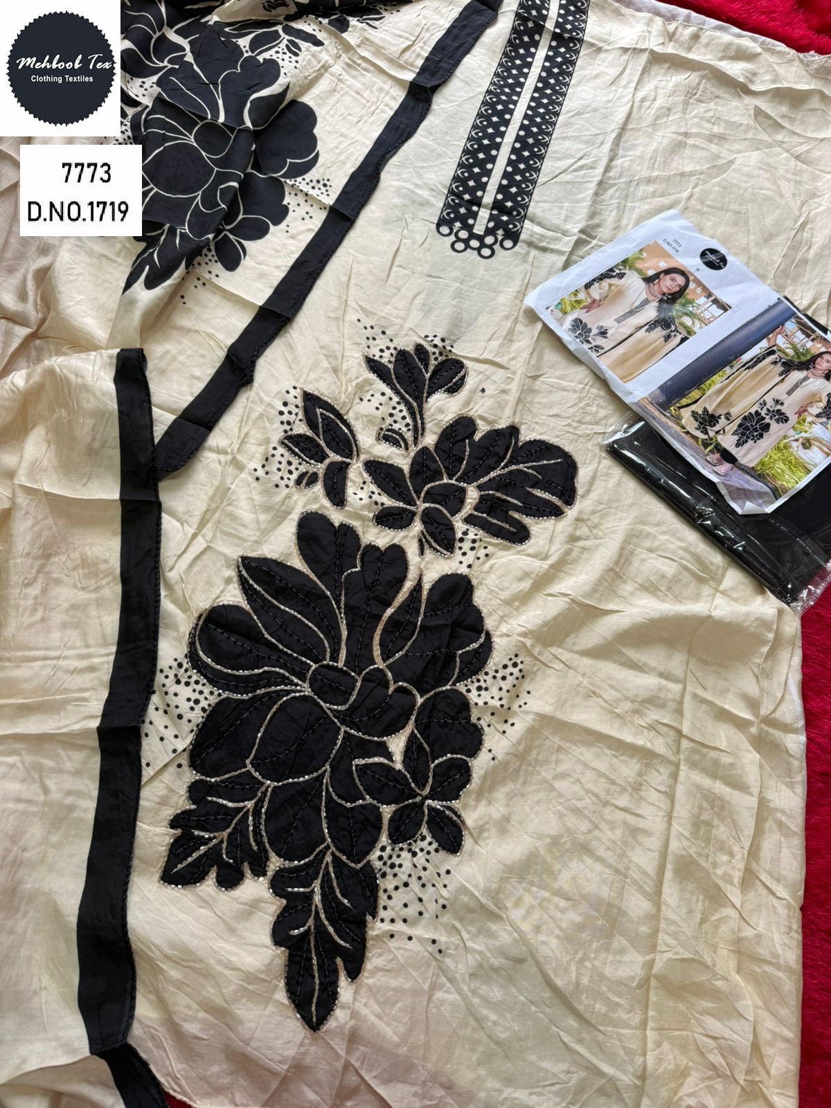1719 Mehboob Tex Viscose Karachi Unstitched Suits