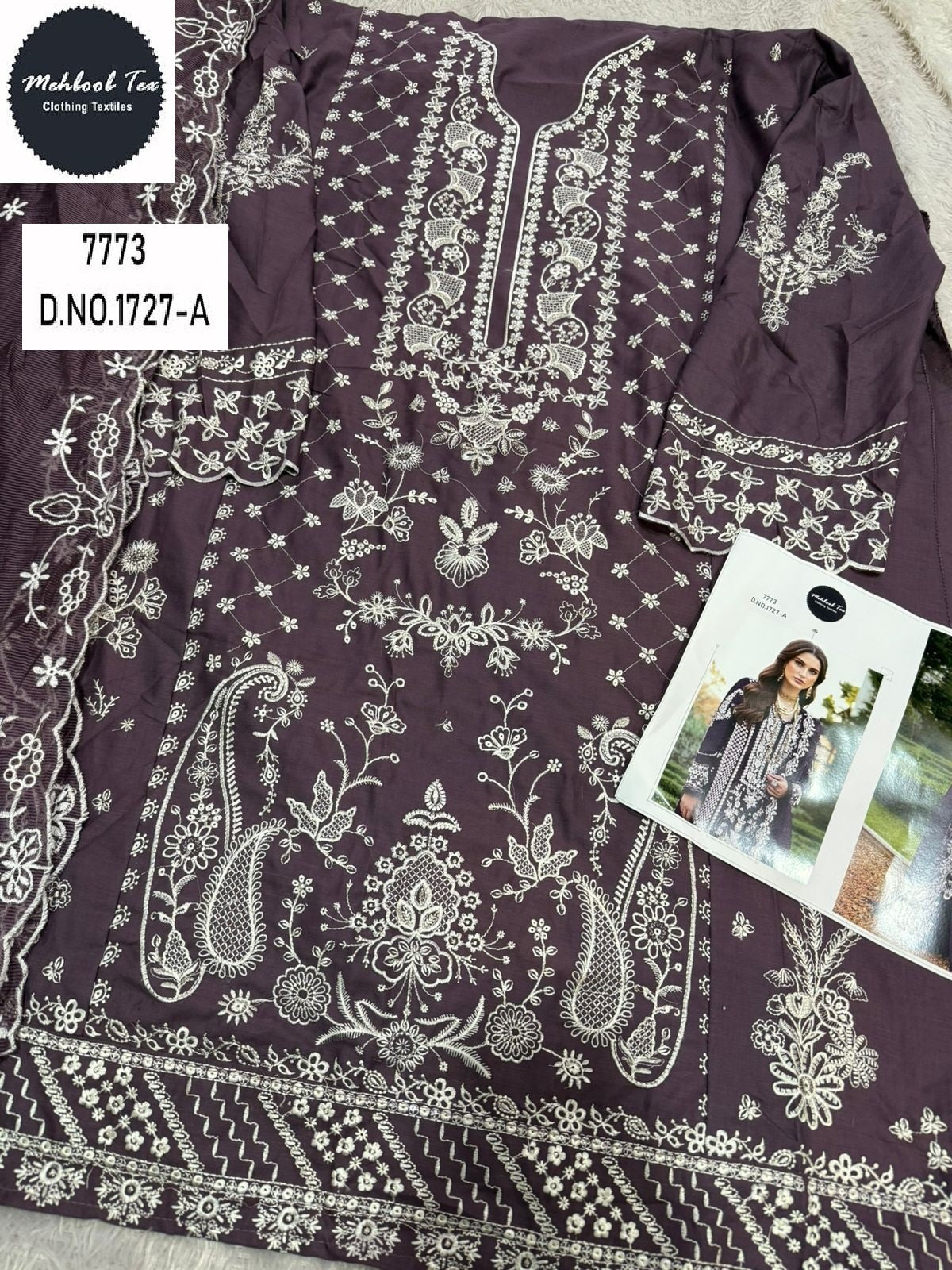 1727-A Mehboob Tex Pure Cotton Pakistani Salwar Suits