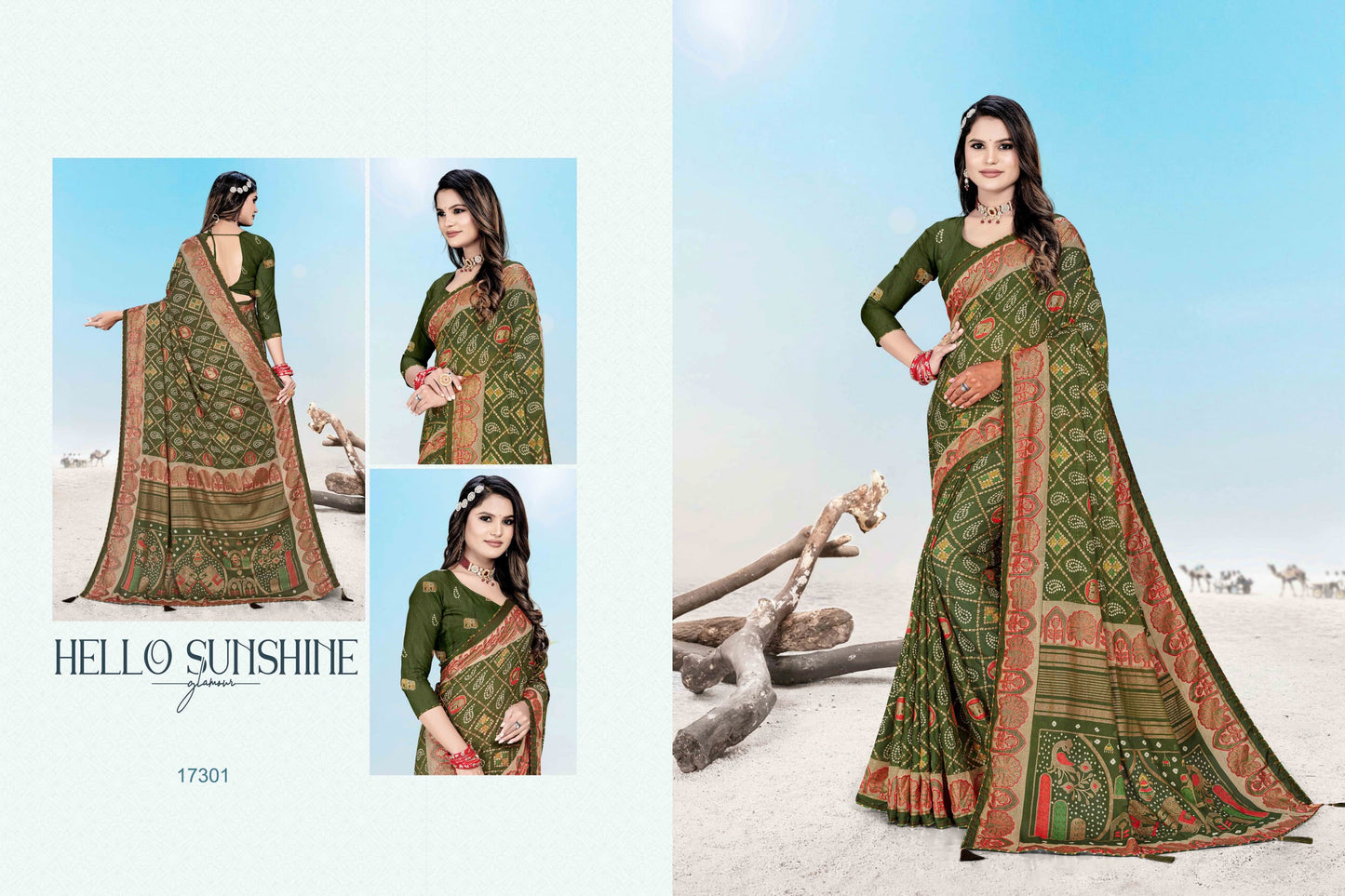 17301 Tarang Jalnidhi Printed Sarees