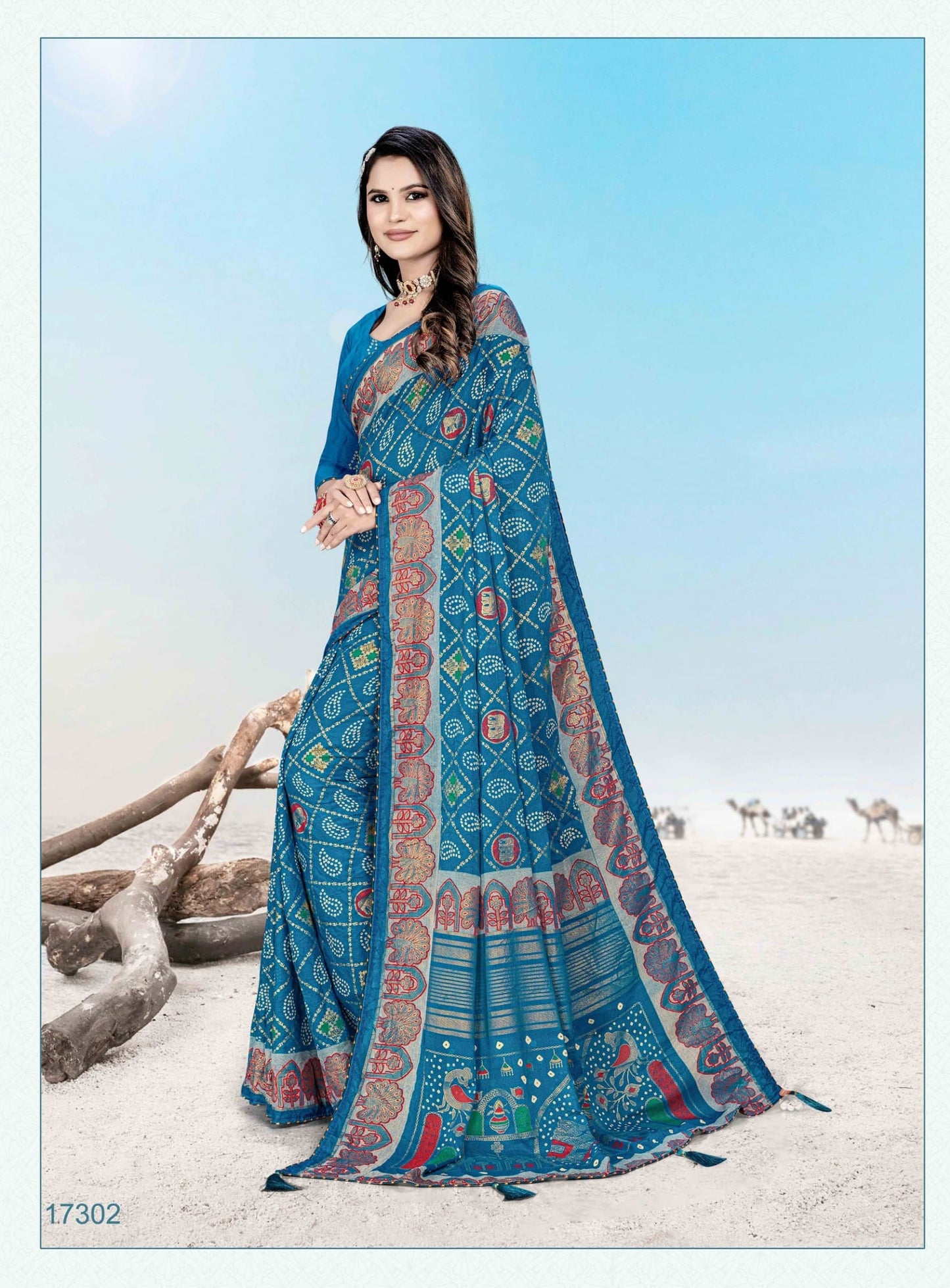 17302 Tarang Jalnidhi Printed Sarees