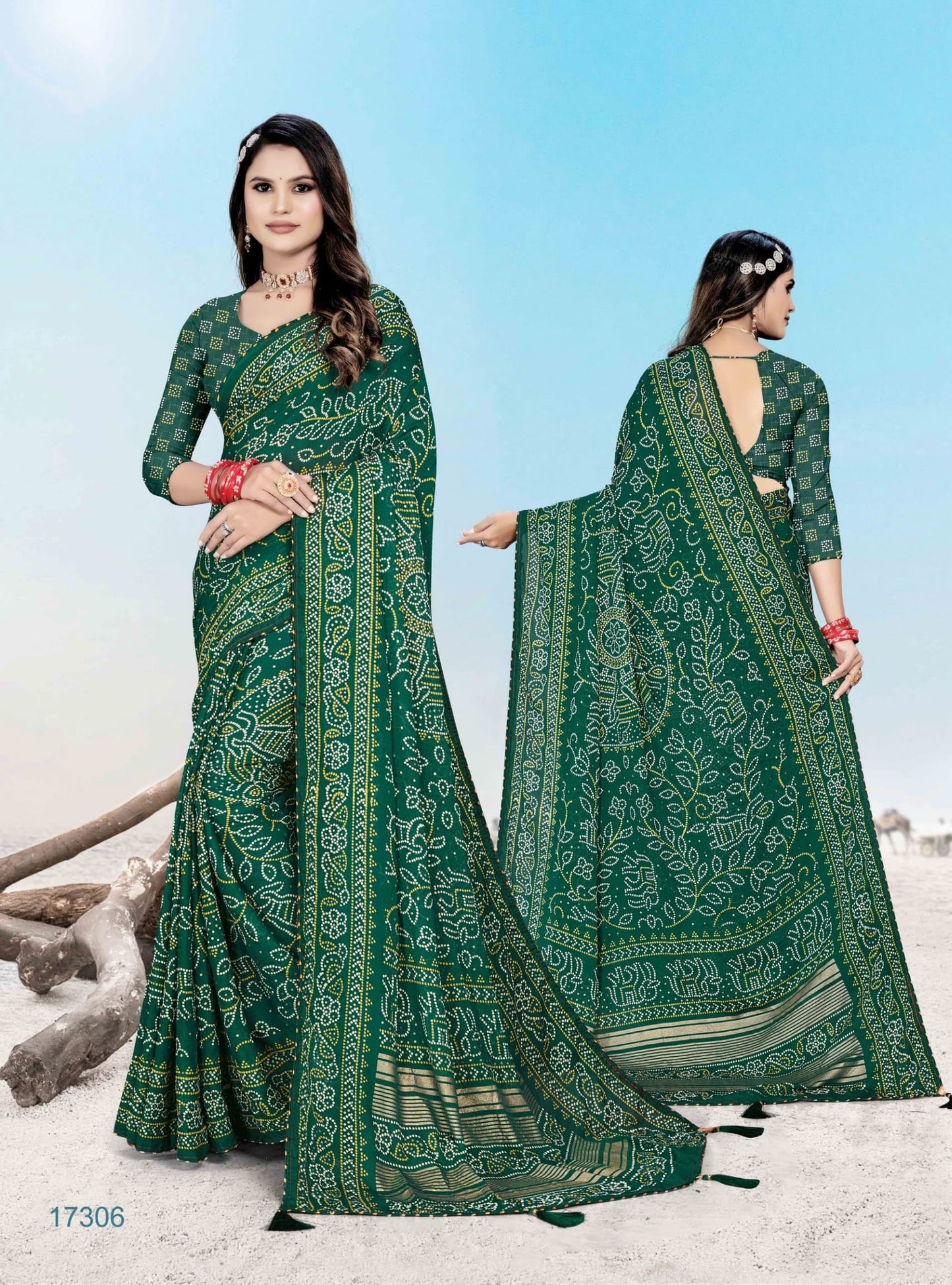 17306 Tarang Jalnidhi Printed Sarees