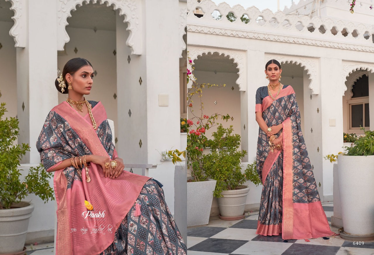 6409 Saanj Pankh Sarees