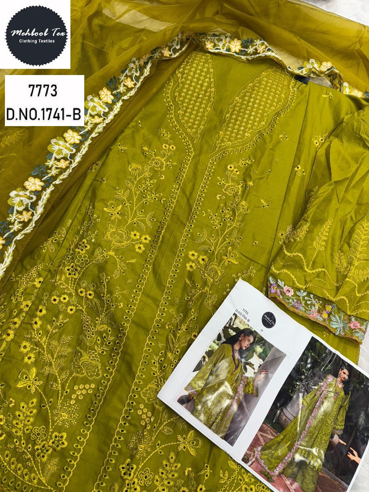 1741-B Mehboob Tex Embroidery Pakistani Salwar Suits