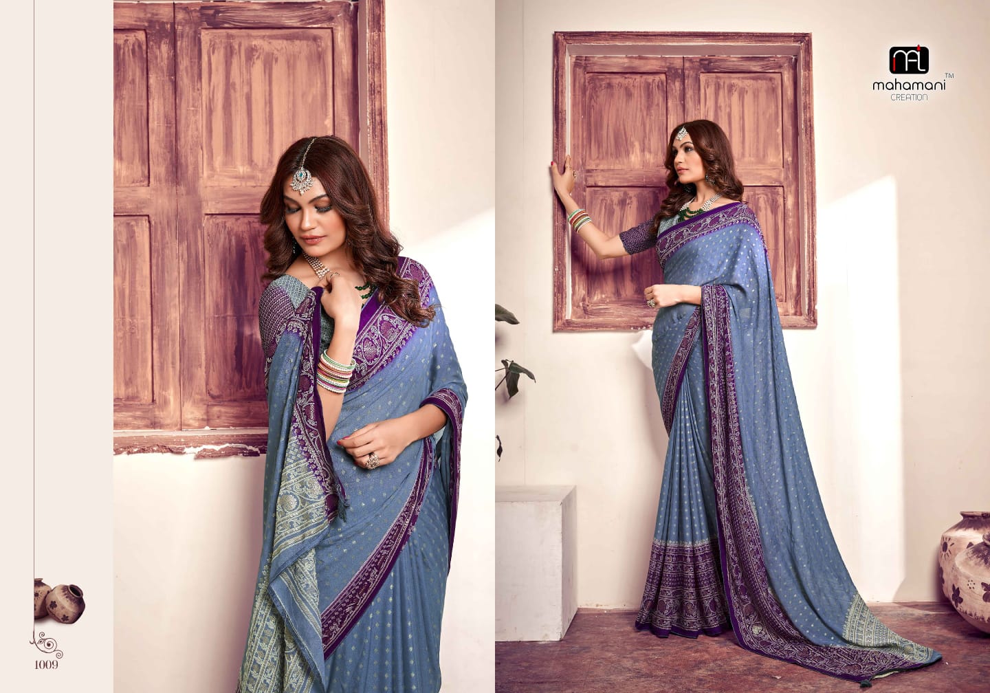 1009 Madhurika Mahamani Creation Sarees