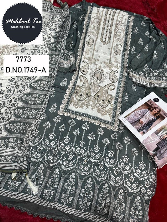 1749-A Mehboob Tex Printed Karachi Unstitched Suits