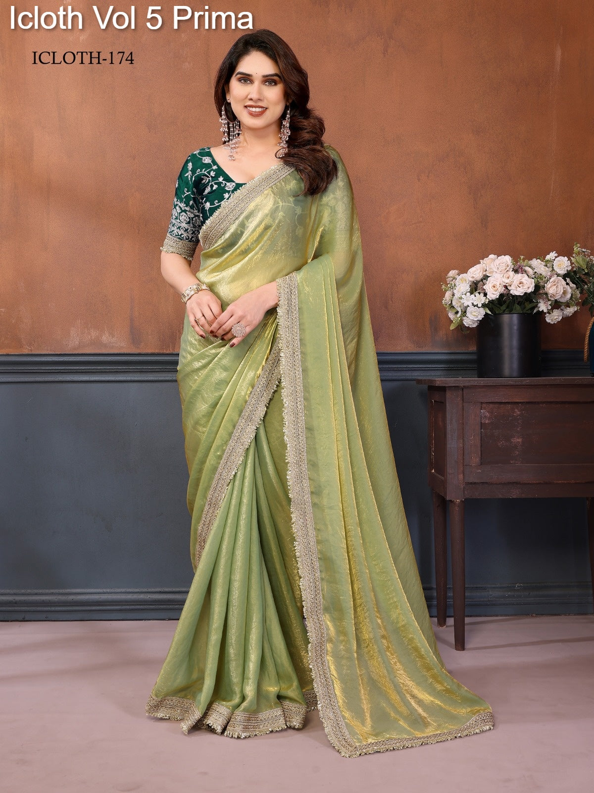 174 Icloth Vol 5 Prima Pure Fandy Sartin Sarees