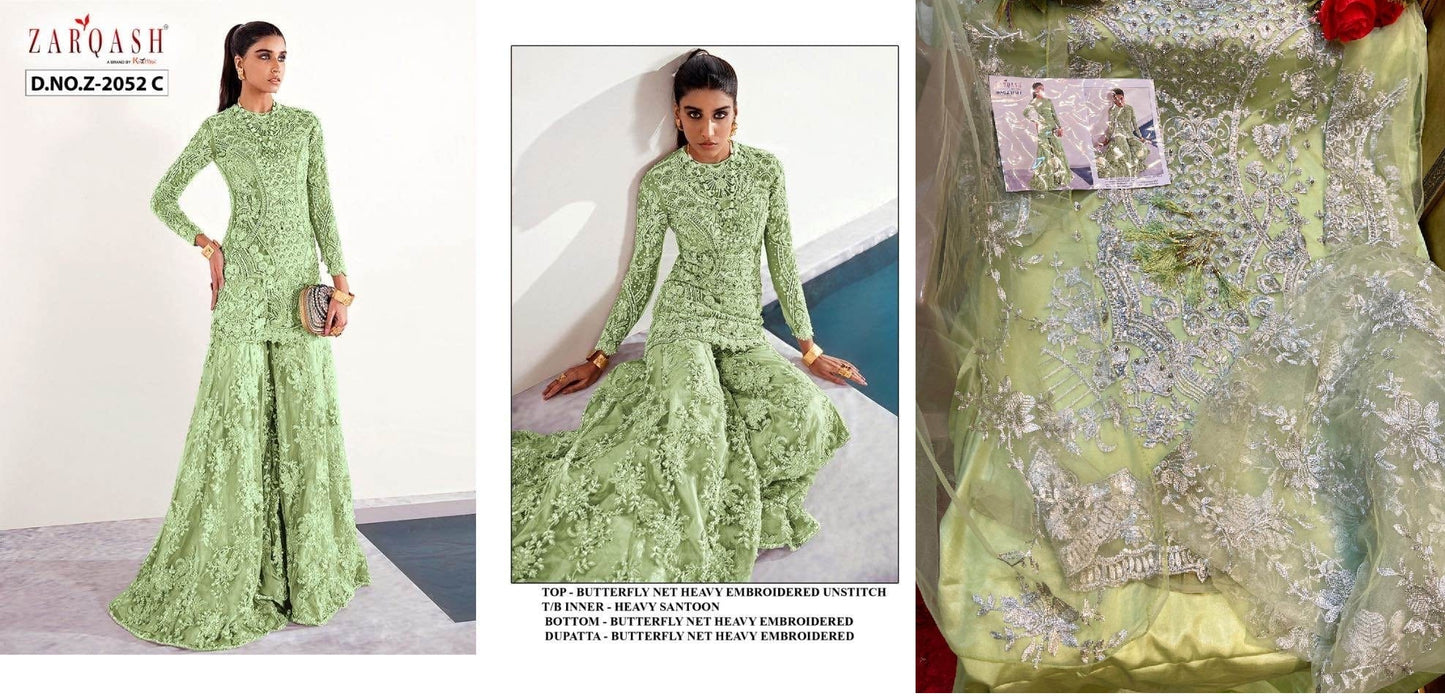 Z-2052C Zarqash Pakistani Salwar Suits