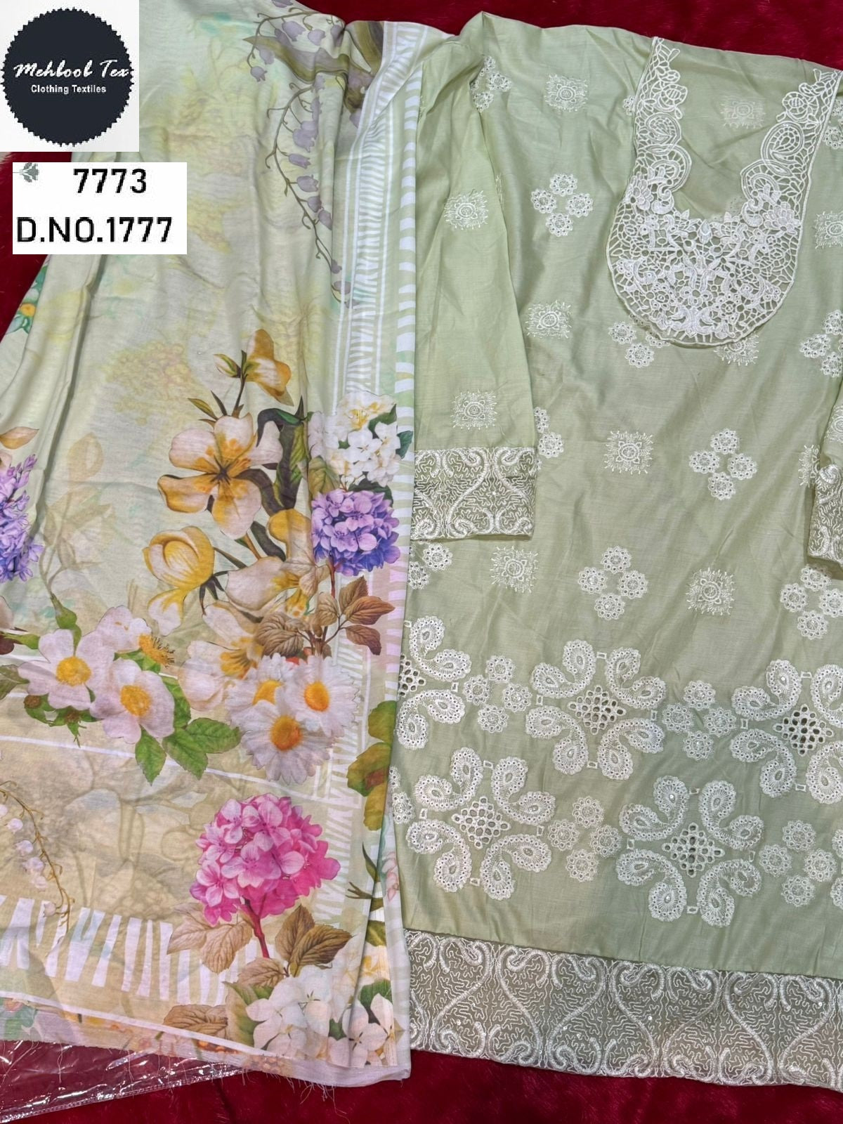 1777 Mehboob Tex Embroidery Pakistani Salwar Suits