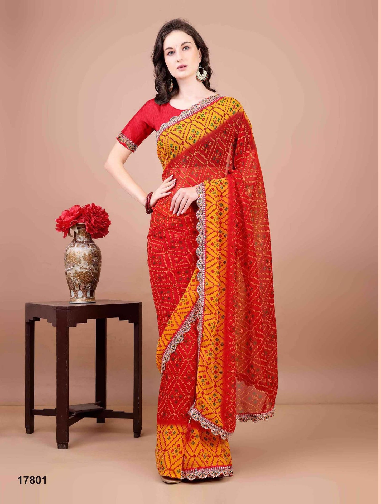 17801 Kesar Jalnidhi Georgette Sarees