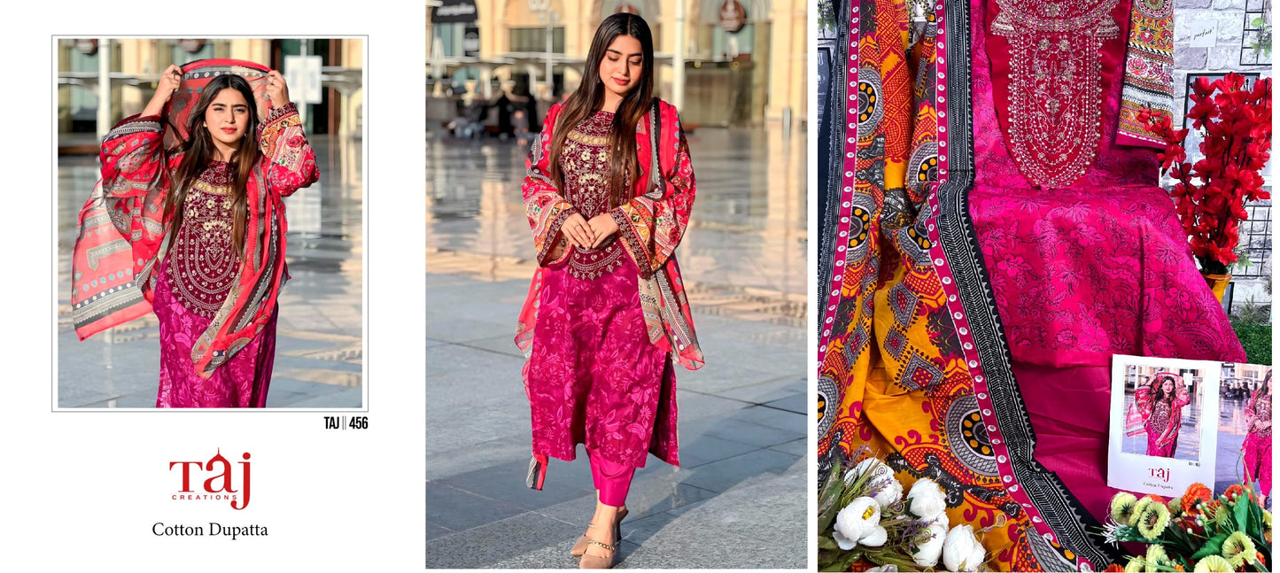 456 Taj Creations Pakistani Salwar Suits
