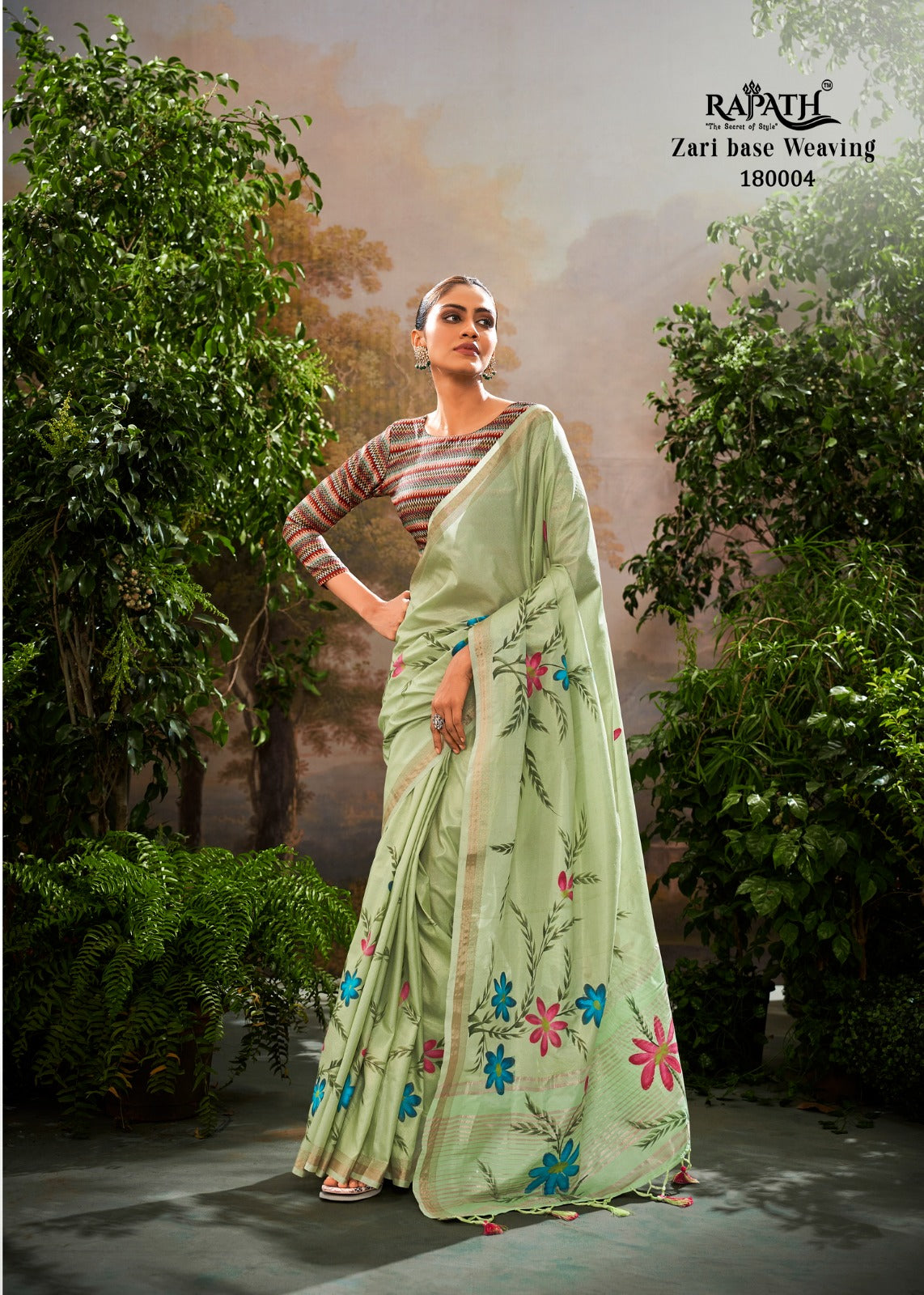 180004 Kalindi Silk Rajpath Soft Linen Sarees