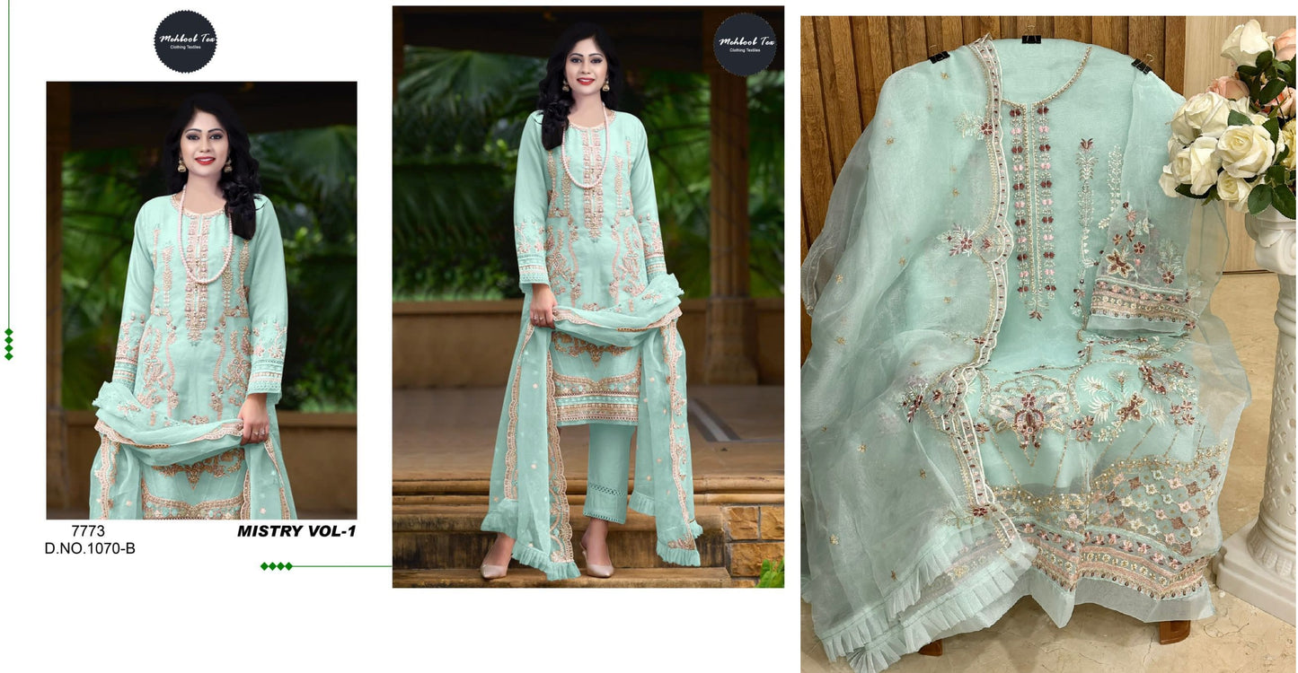 1070-B Mistry Vol 1 Mehboob Tex Pakistani Salwar Suits