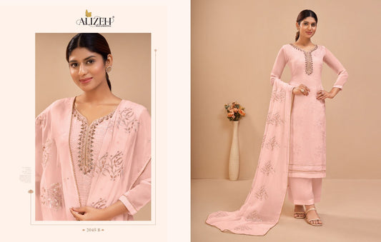 2045B Murad Vol 9 Alizeh Unstitched Suits