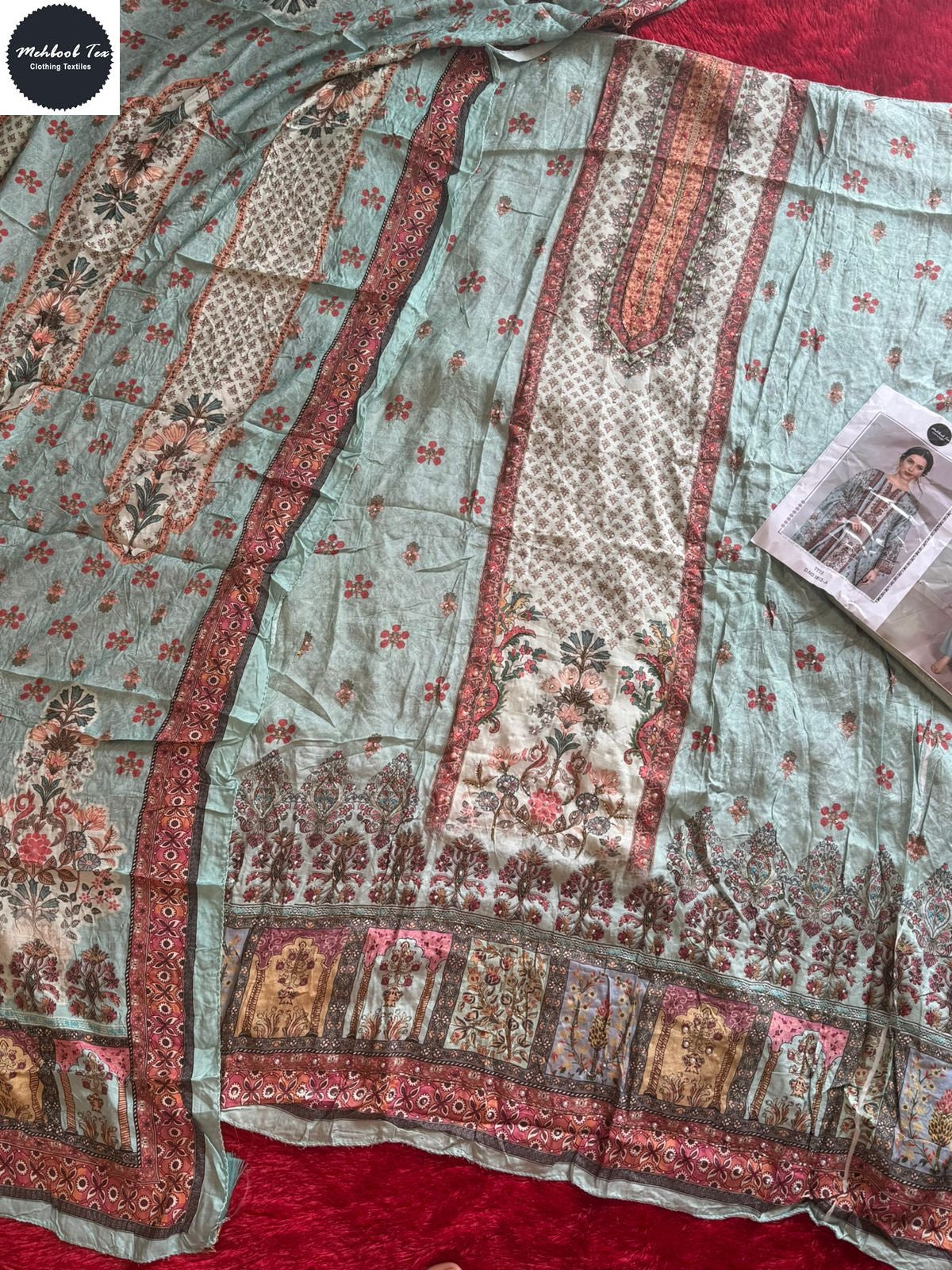 1813-A Mehboob Tex Pure Viscose Pakistani Salwar Suits