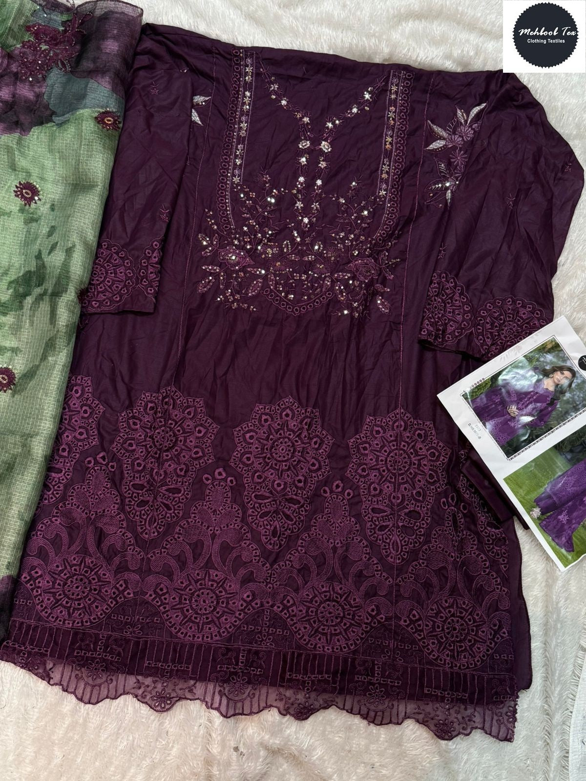 1815-B Ombre Premium Vol 4 Mehboob Tex Pure Cotton Pakistani Salwar Suits