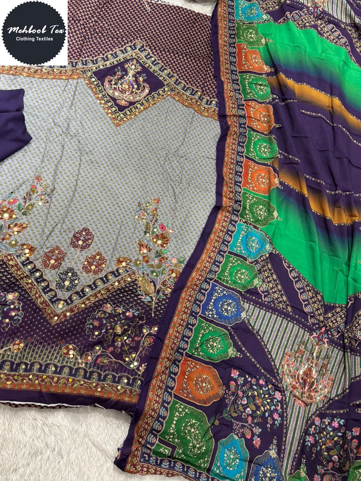 1816-B Mehboob Tex Pure Viscose Pakistani Salwar Suits