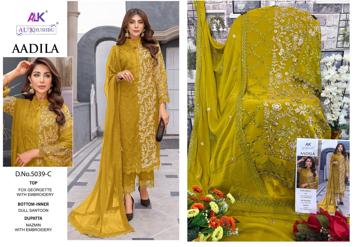 5039-C Aadila Vol 1 Alk Pakistani Salwar Suits