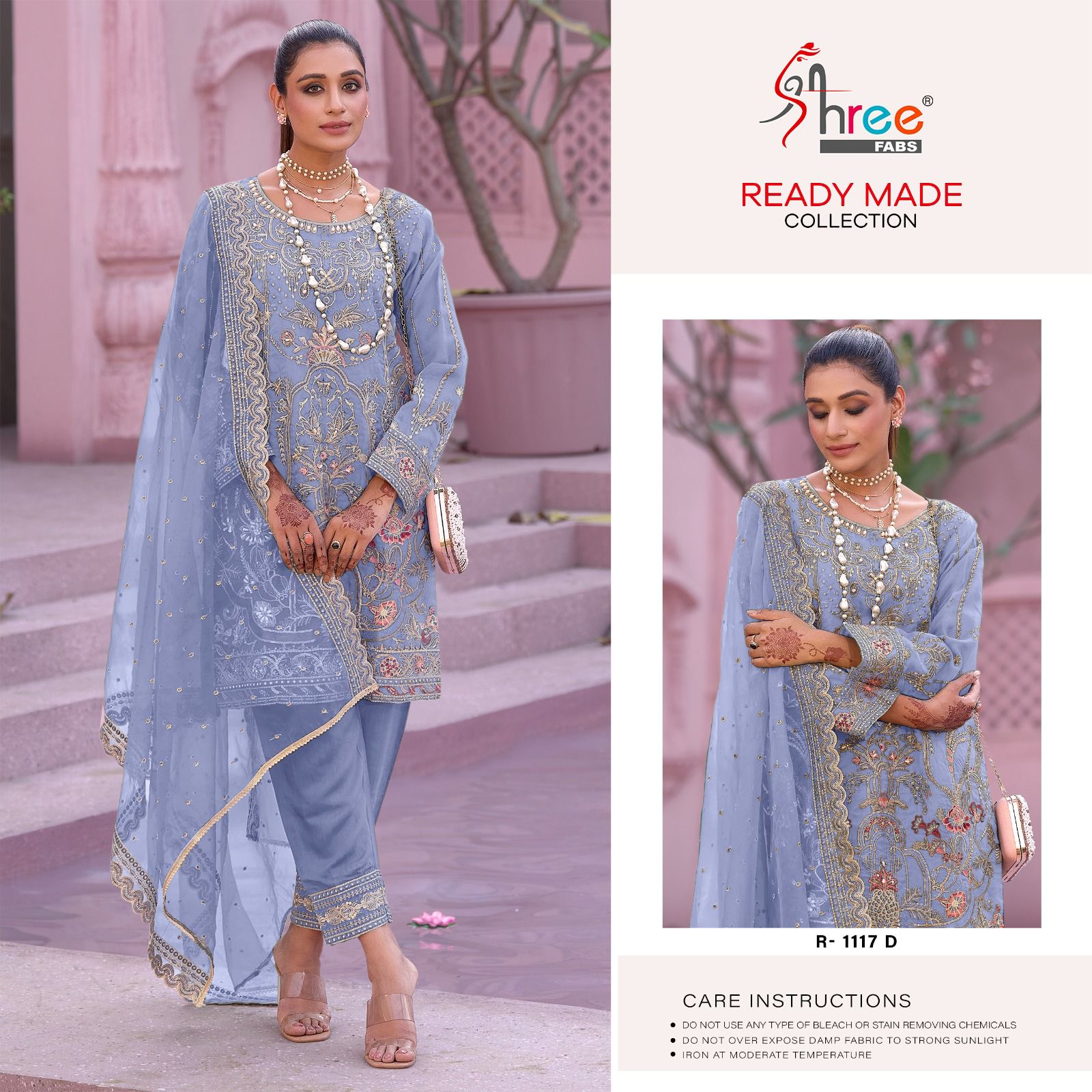 R-1117-D Shree Fabs Pakistani Readymade Suits