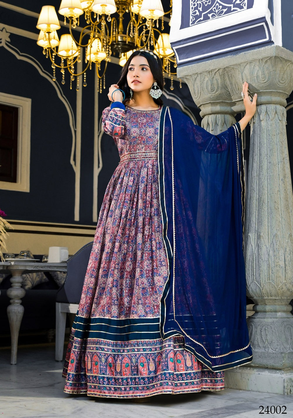 24002 Ananta Tejasvee Gown Dupatta Set