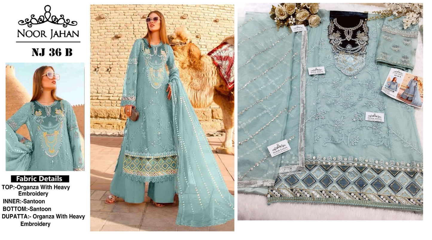 Nj-36B Noor Jahan Pakistani Salwar Suits