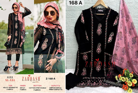 Z-168A Zarqash Pakistani Readymade Suits