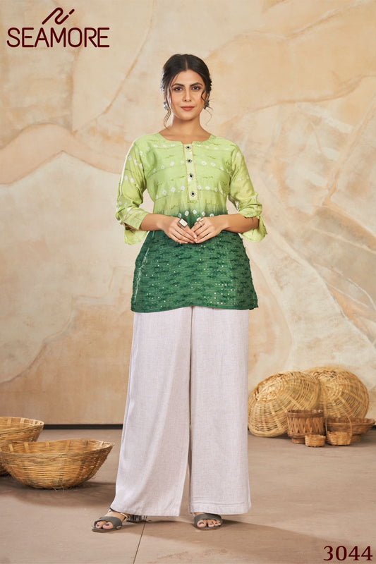 3044 Kalgi Seamore Short Kurti