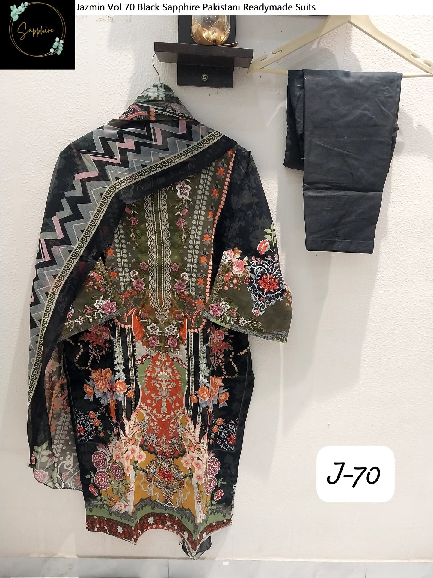 Jazmin Vol 70 Back Sapphire Pakistani Readymade Suits