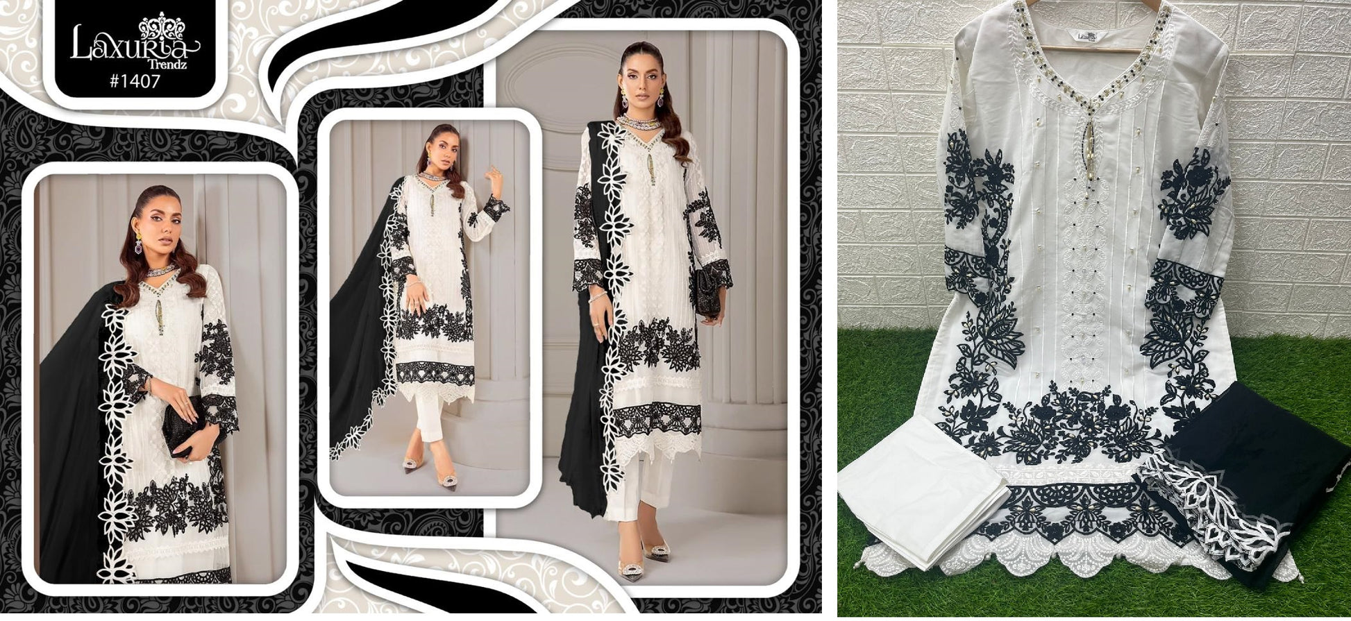 1407 Laxuria Trendz Pakistani Readymade Suits