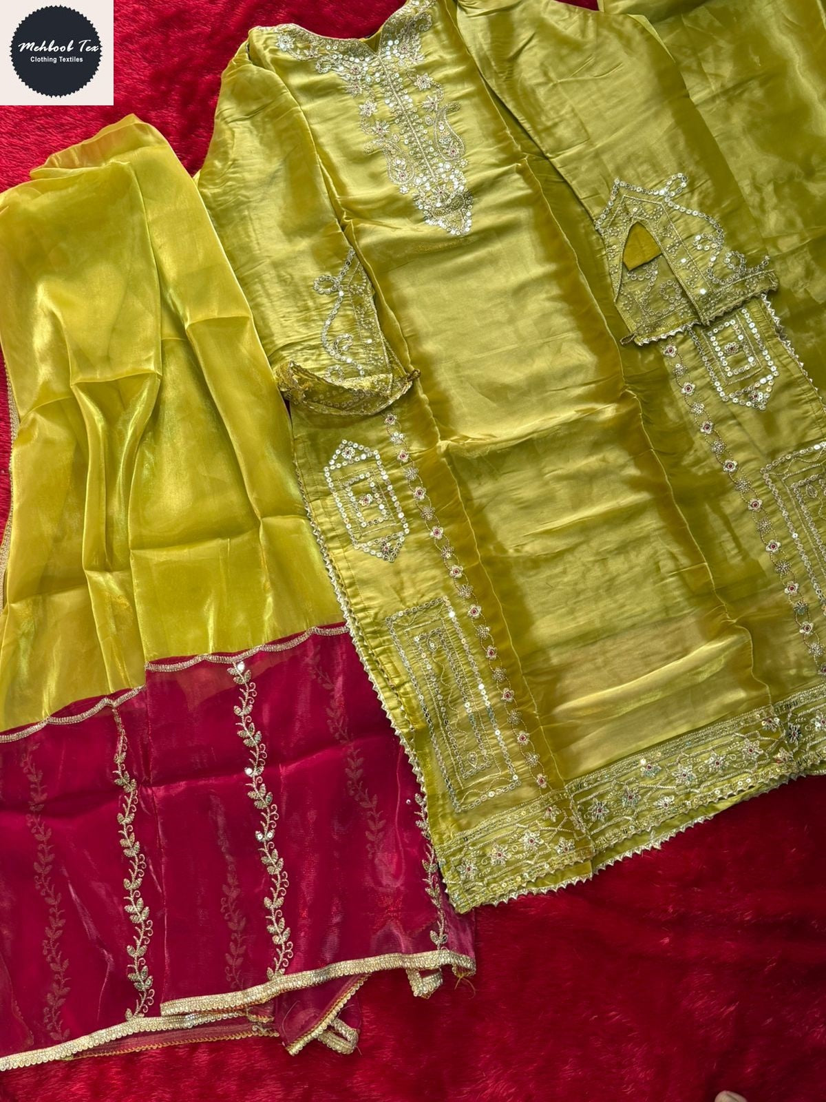 1830-E Mehboob Tex Denting Jimmy Choo Pakistani Readymade Suits