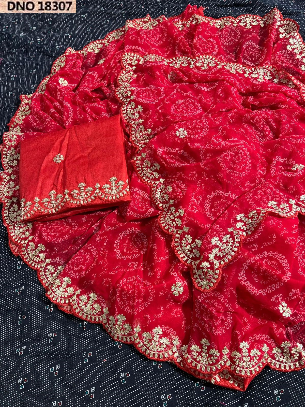18307 Vedika Jalnidhi Bandhej Sarees