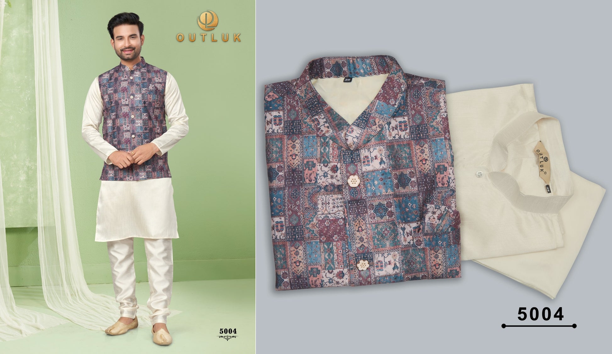 5004 Wedding Collection Vol 5 Outluk Mens Kurta Pyjama