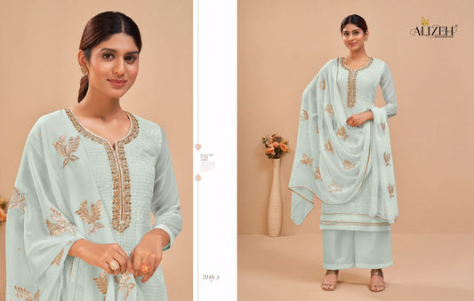 2046A Murad Vol 9 Alizeh Unstitched Suits