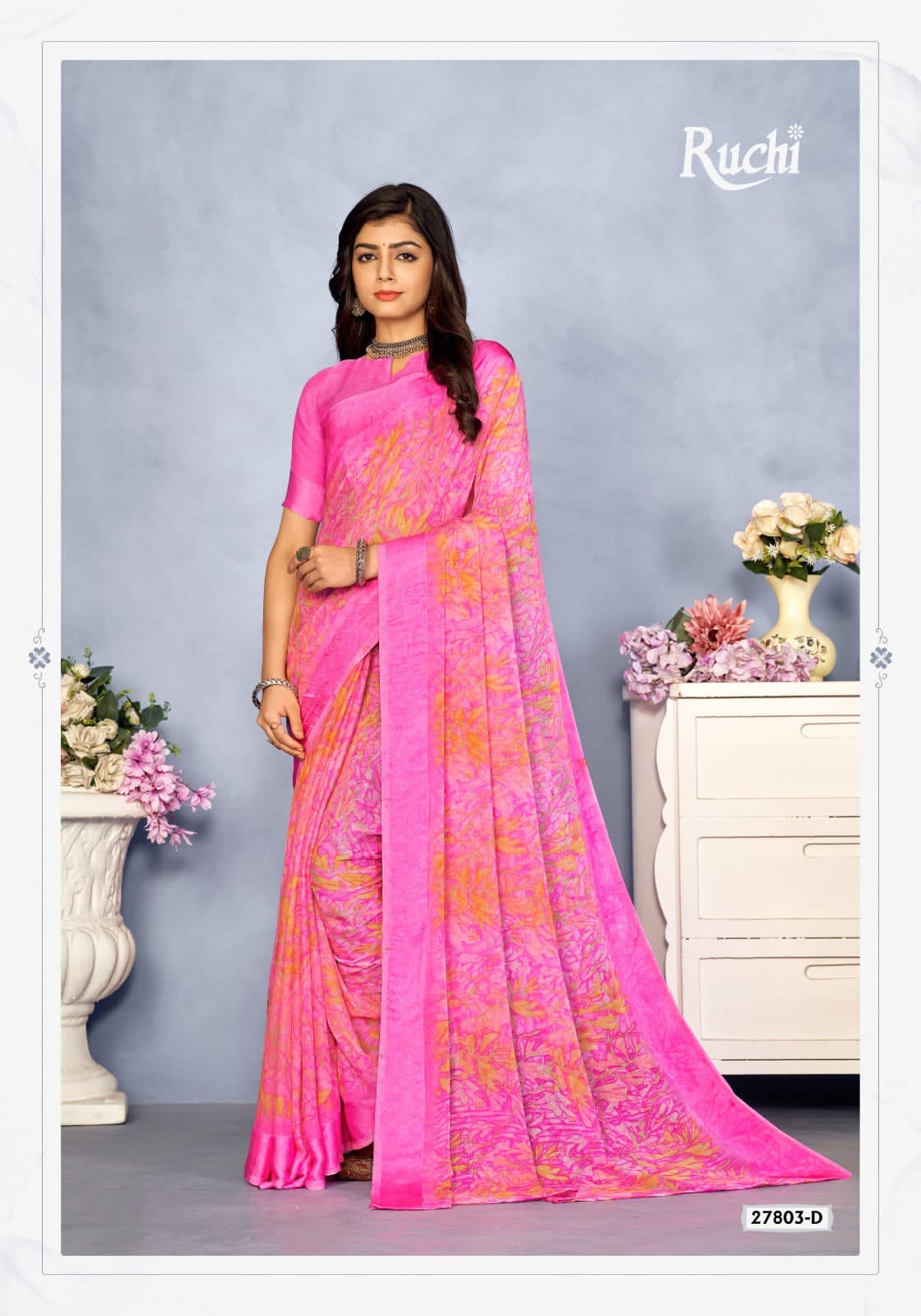 27803D Cherry Ruchi Sarees