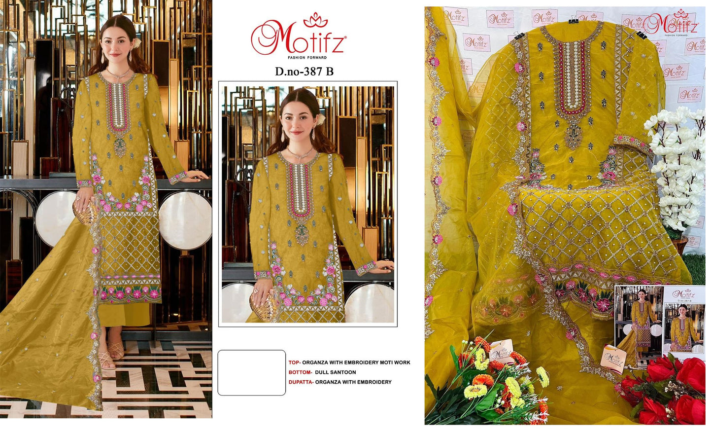 387-B Motifz Pakistani Salwar Suits