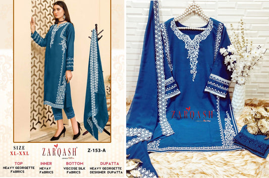 Z-153A Zarqash Pakistani Readymade Suits