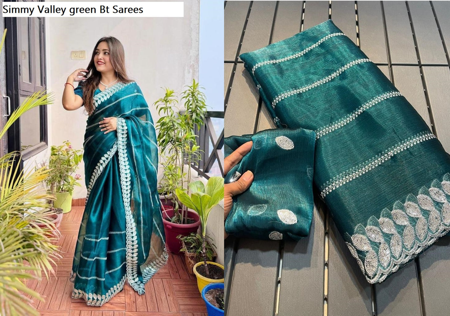 Simmy Valley Green Bt Sarees