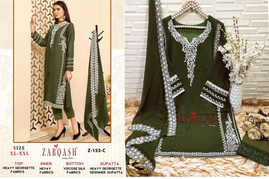 Z-153C Zarqash Pakistani Readymade Suits